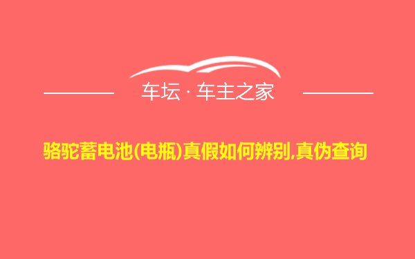 骆驼蓄电池(电瓶)真假如何辨别,真伪查询