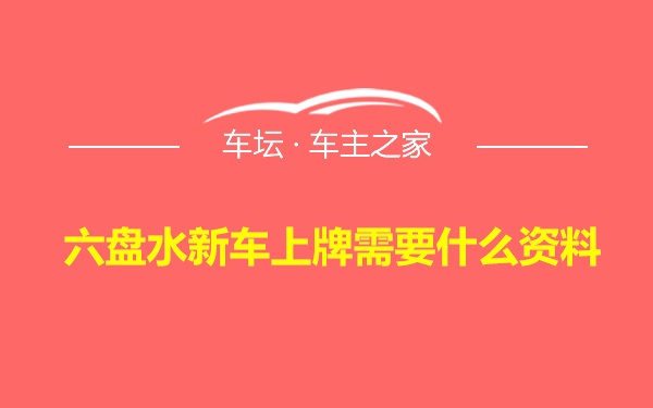 六盘水新车上牌需要什么资料