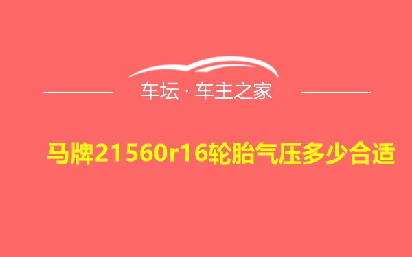 马牌21560r16轮胎气压多少合适